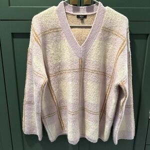 Rails Women's Pink Colleen Checkered Sweater Size S Retails 268